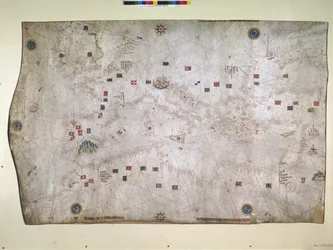 Seekarte des Nordost-Atlantiks, des Mittelmeers und des Schwarzen Meeres